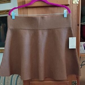 a new day Brown Skater Skirt
